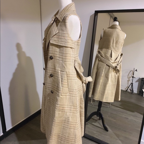 Sleeveless trench coat , wool - Picture 1 of 2